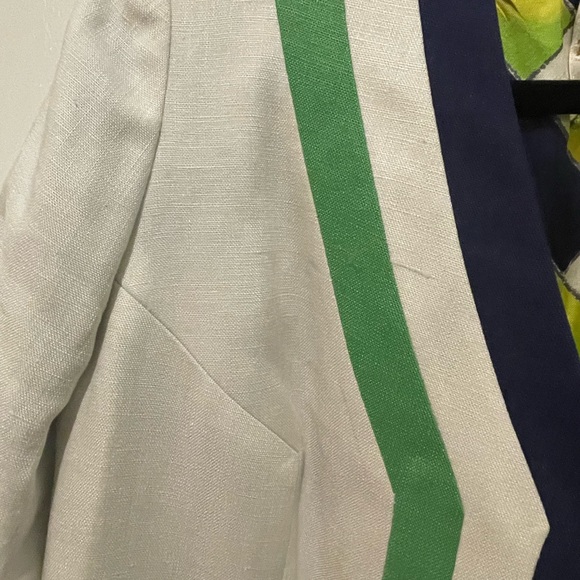 Vintage Fabiola French Riviera coat Linen and silk - Picture 6 of 7